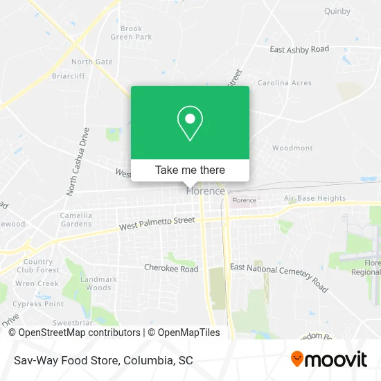 Sav-Way Food Store map