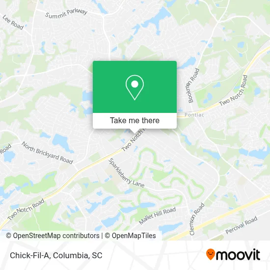 Chick-Fil-A map