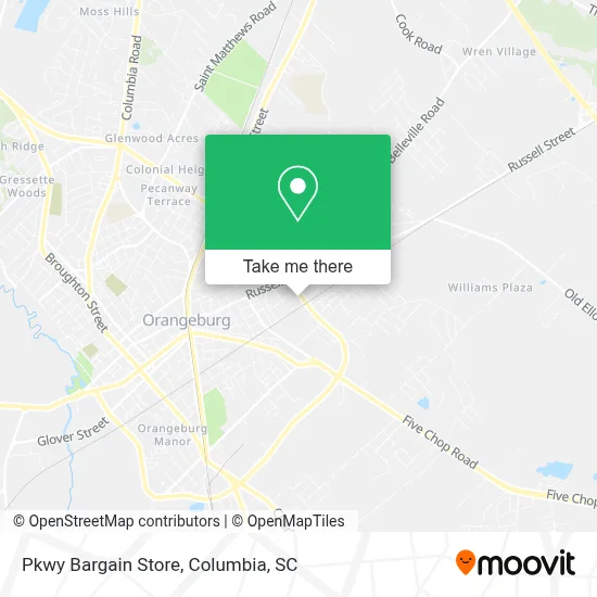 Pkwy Bargain Store map