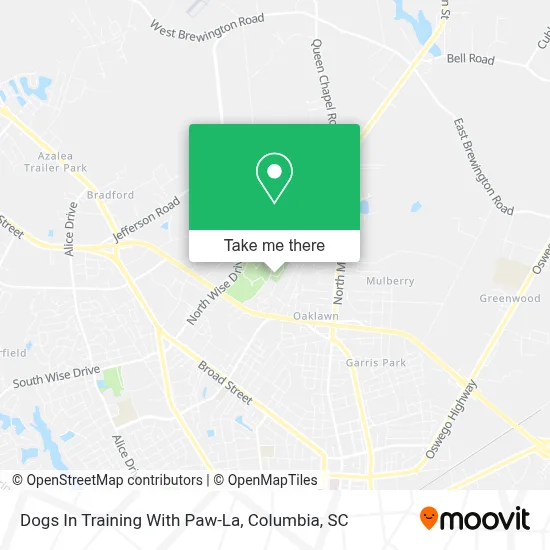 Dogs In Training With Paw-La map