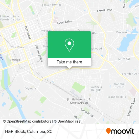 H&R Block map