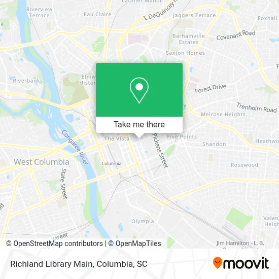 Richland Library Main map
