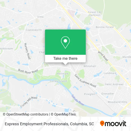 Express Employment Professionals map