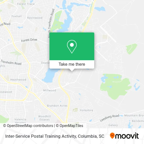 Inter-Service Postal Training Activity map