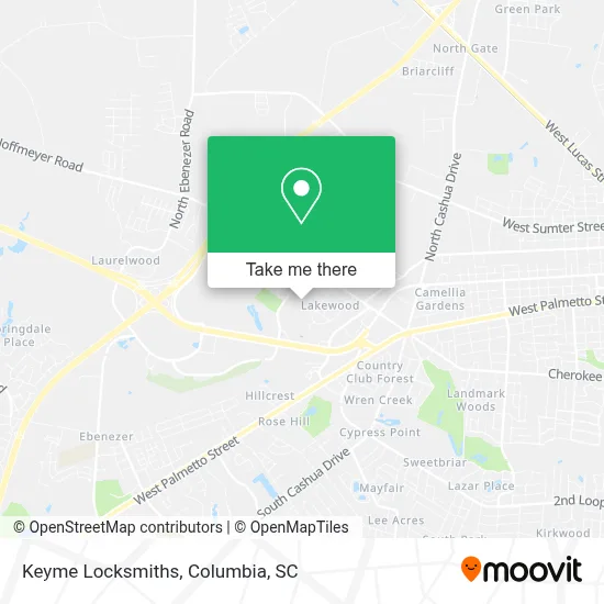 Keyme Locksmiths map