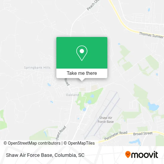 Shaw Air Force Base map