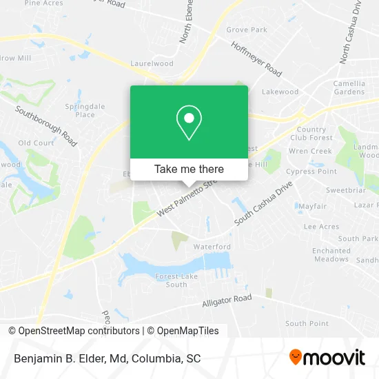 Benjamin B. Elder, Md map