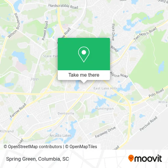 Spring Green map