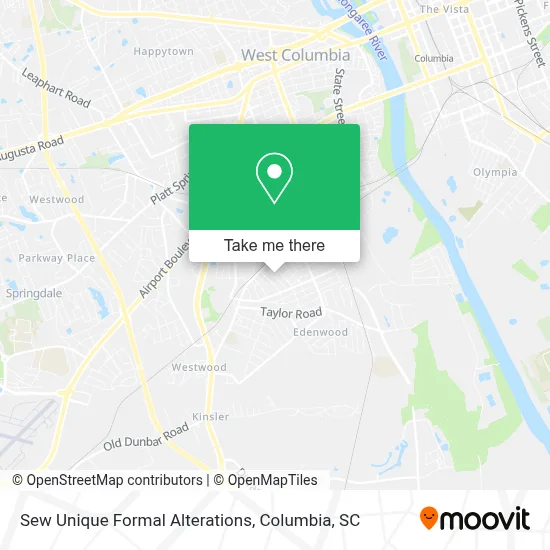 Sew Unique Formal Alterations map