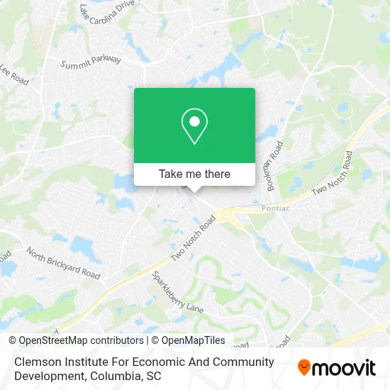 Clemson Institute For Economic And Community Development map