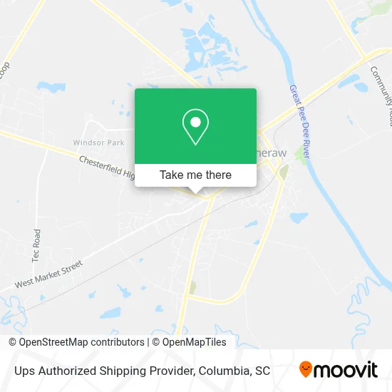 Ups Authorized Shipping Provider map