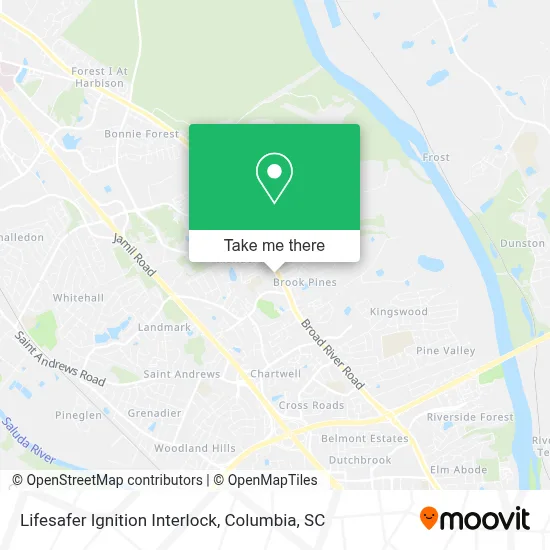 Lifesafer Ignition Interlock map
