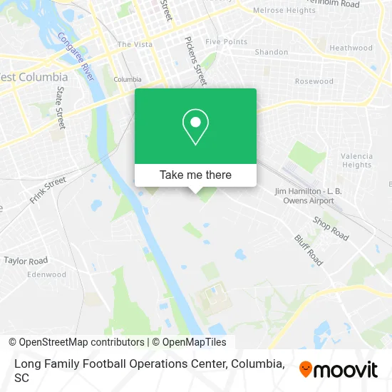 Long Family Football Operations Center map
