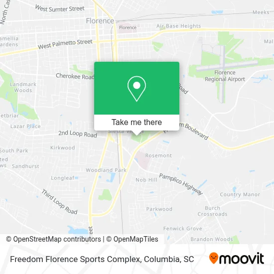 Freedom Florence Sports Complex map
