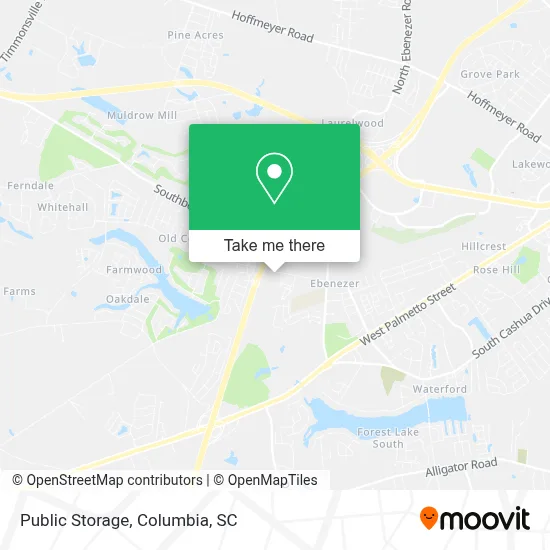 Public Storage map