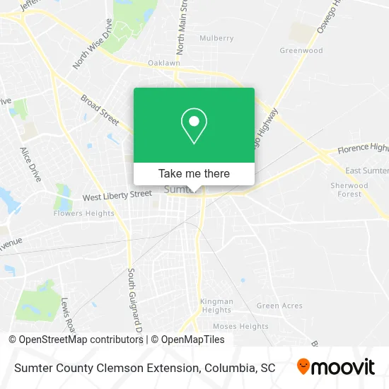 Sumter County Clemson Extension map