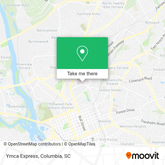 Ymca Express map