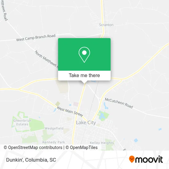 Dunkin' map