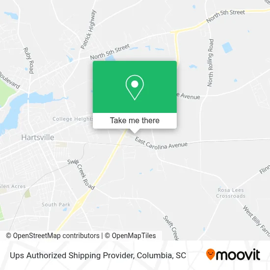 Ups Authorized Shipping Provider map
