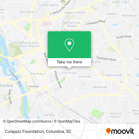 Colajazz Foundation map