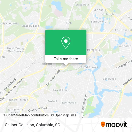 Caliber Collision map