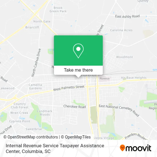 Internal Revenue Service Taxpayer Assistance Center map