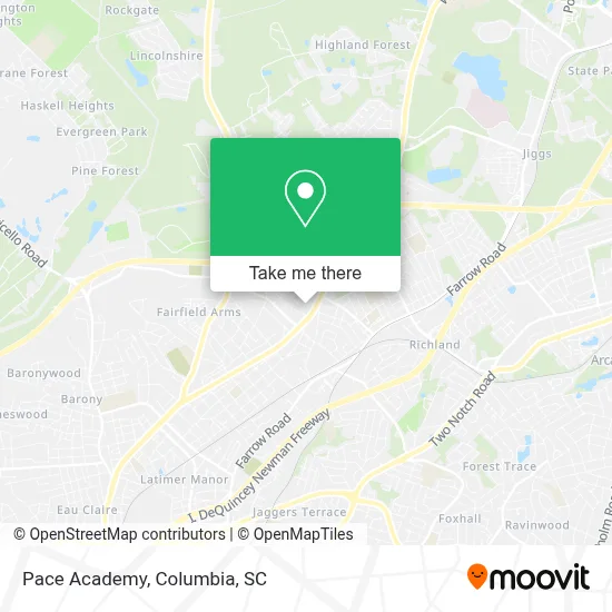 Pace Academy map