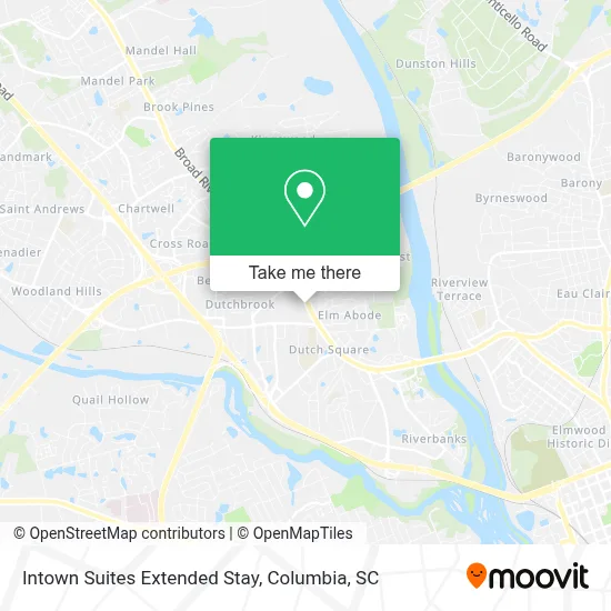 Intown Suites Extended Stay map