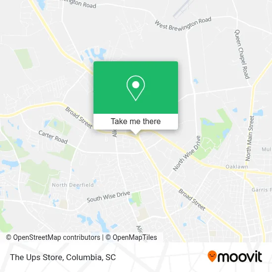 The Ups Store map