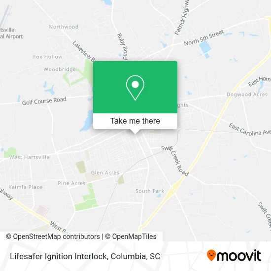 Lifesafer Ignition Interlock map