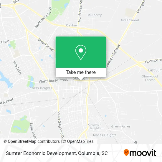 Sumter Economic Development map