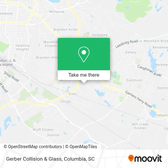 Gerber Collision & Glass map