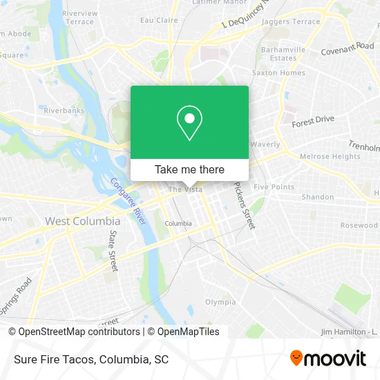 Sure Fire Tacos map