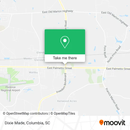 Dixie Made map