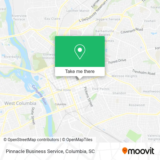 Pinnacle Business Service map