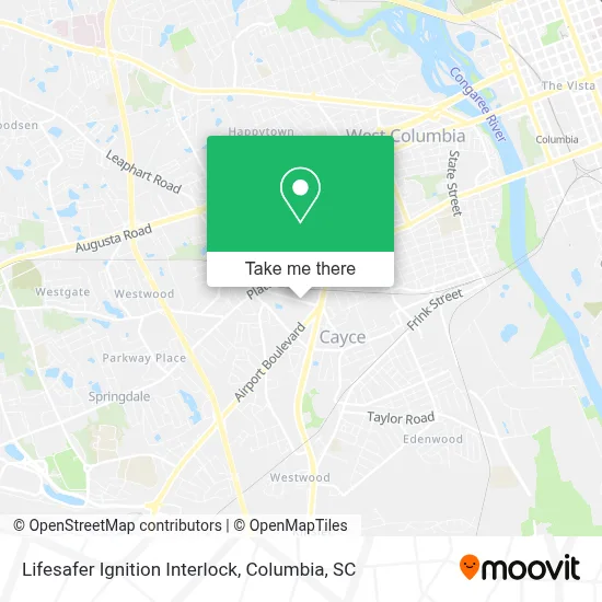 Lifesafer Ignition Interlock map