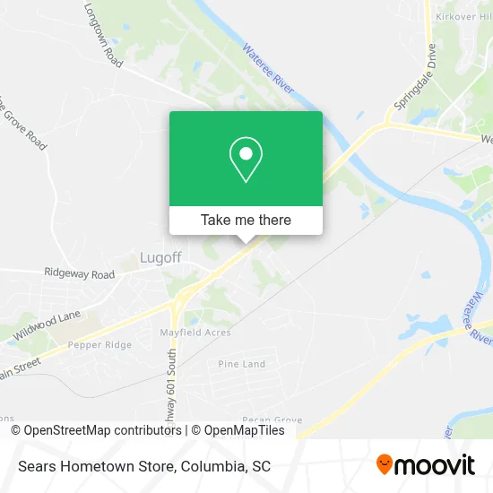 Sears Hometown Store map