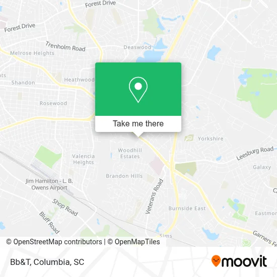 Bb&T map