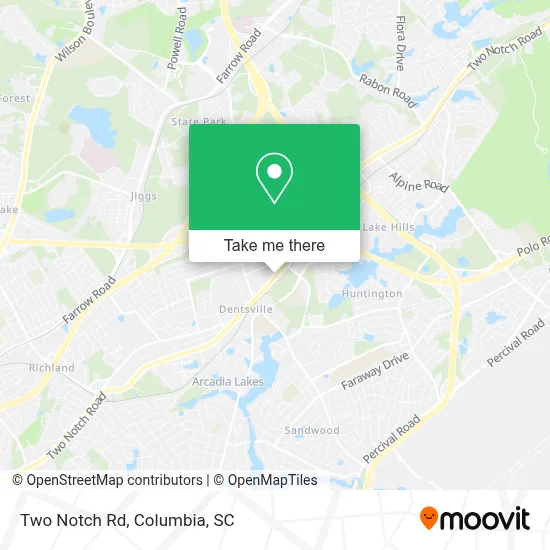 Two Notch Rd map