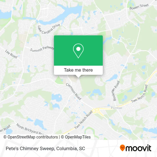 Pete's Chimney Sweep map