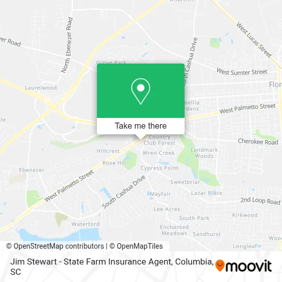 Jim Stewart - State Farm Insurance Agent map