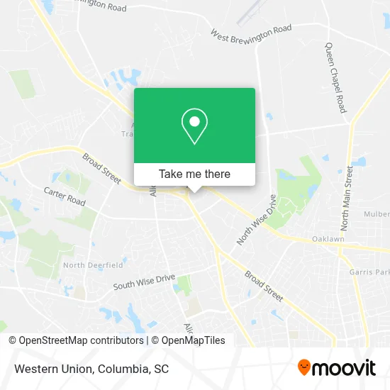 Western Union map