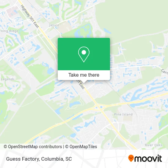 Guess Factory map