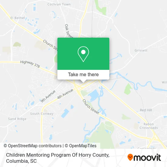 Children Mentoring Program Of Horry County map