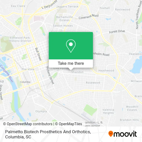Palmetto Biotech Prosthetics And Orthotics map
