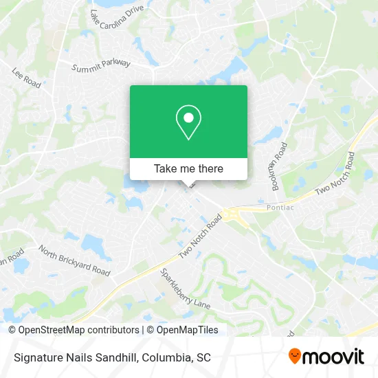 Signature Nails Sandhill map