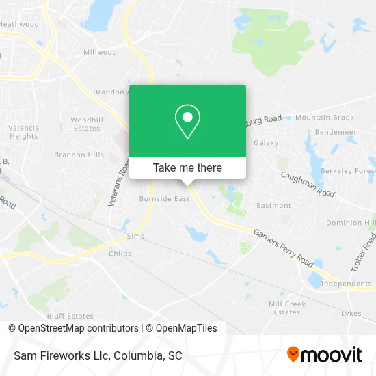 Sam Fireworks Llc map