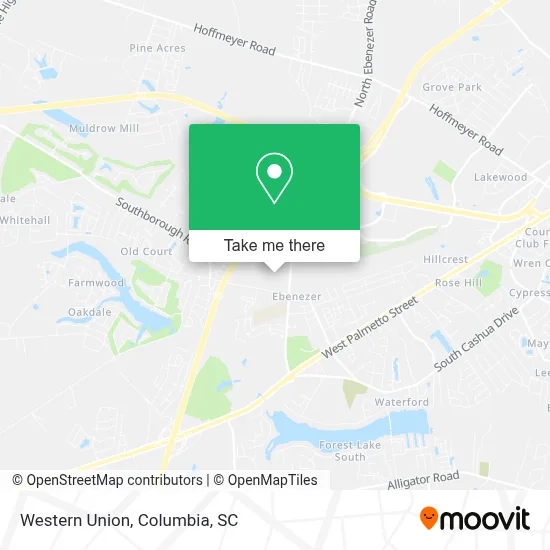 Western Union map