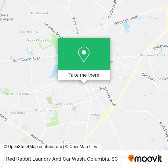 Red Rabbit Laundry And Car Wash map