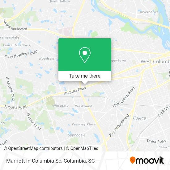 Marriott In Columbia Sc map
